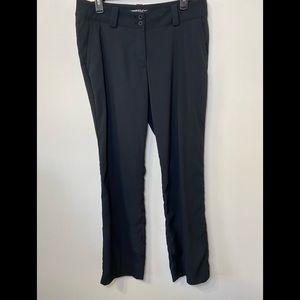 Nike Tour Performance Womens Golf Pants Mid-Rise Black Dry-Fit 618147-010 Sz 10
